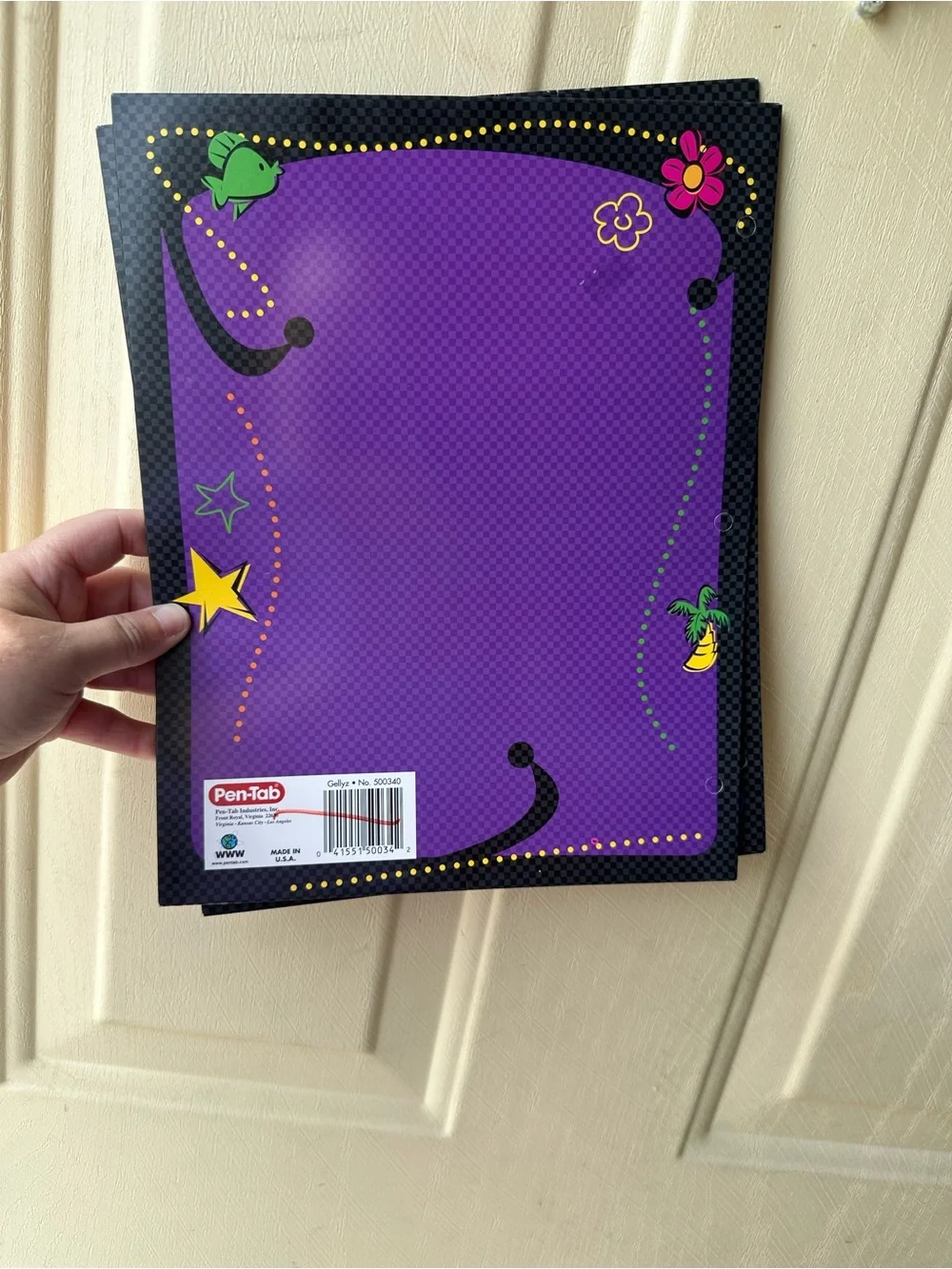 Gellyz Purple Decorative Portfolio (Set of 2)